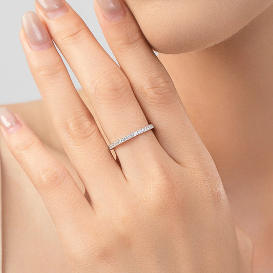 Zircon Wedding Band Ring