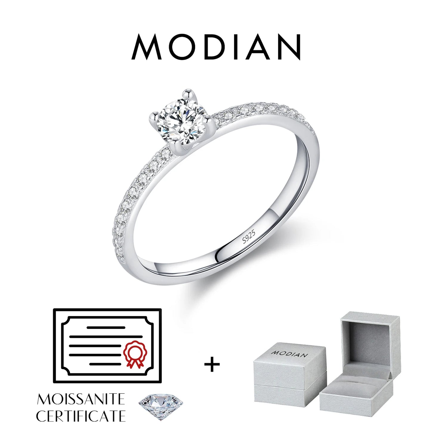 Square Moissanite Ring