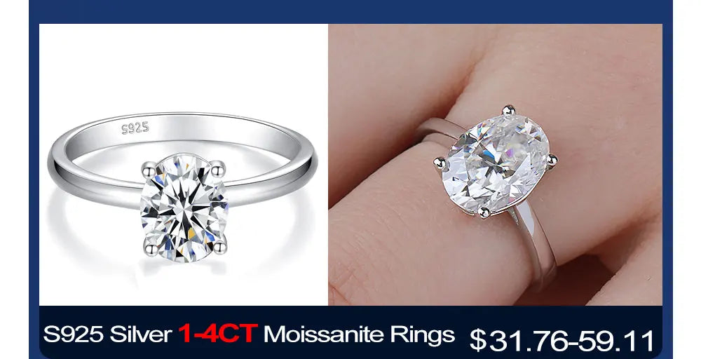 Oval Cut Moissanite Stud Earrings