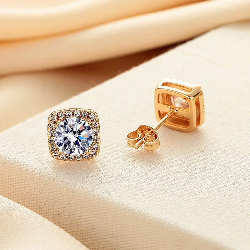 Moissanite Stud Earrings