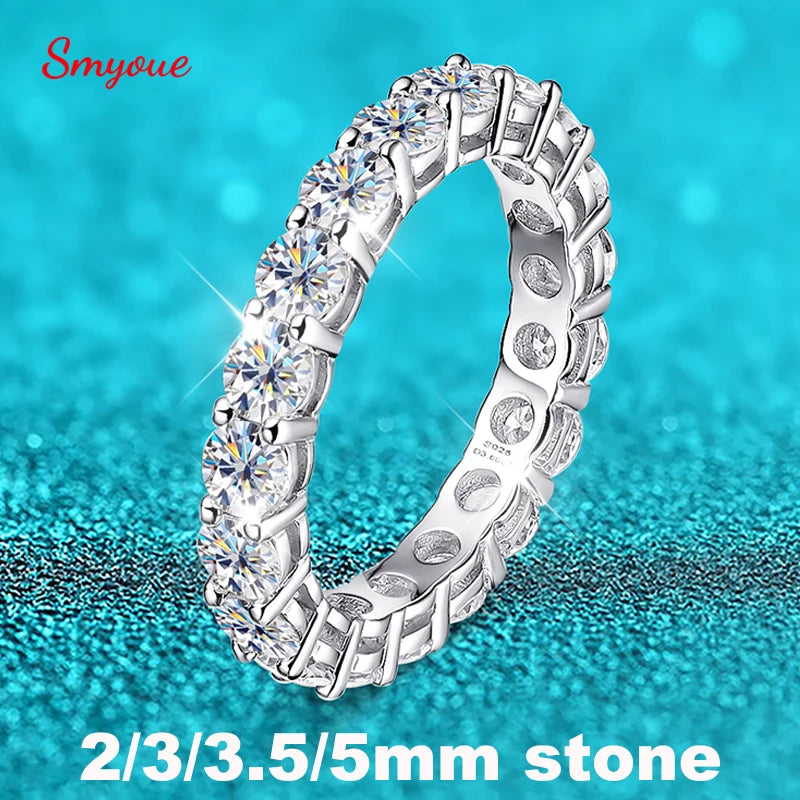 Moissanite Eternity Band Ring