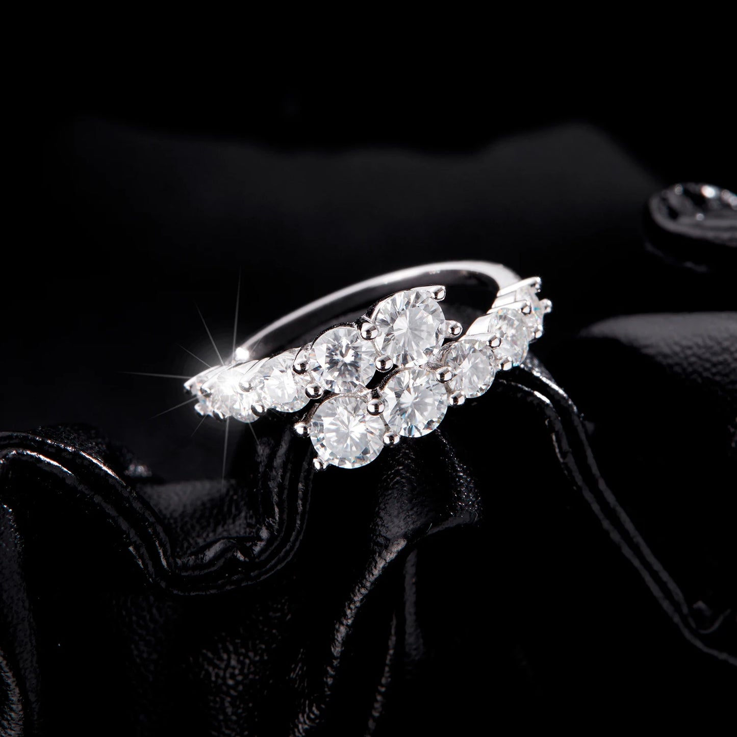 Round CZ Eternity Band Ring
