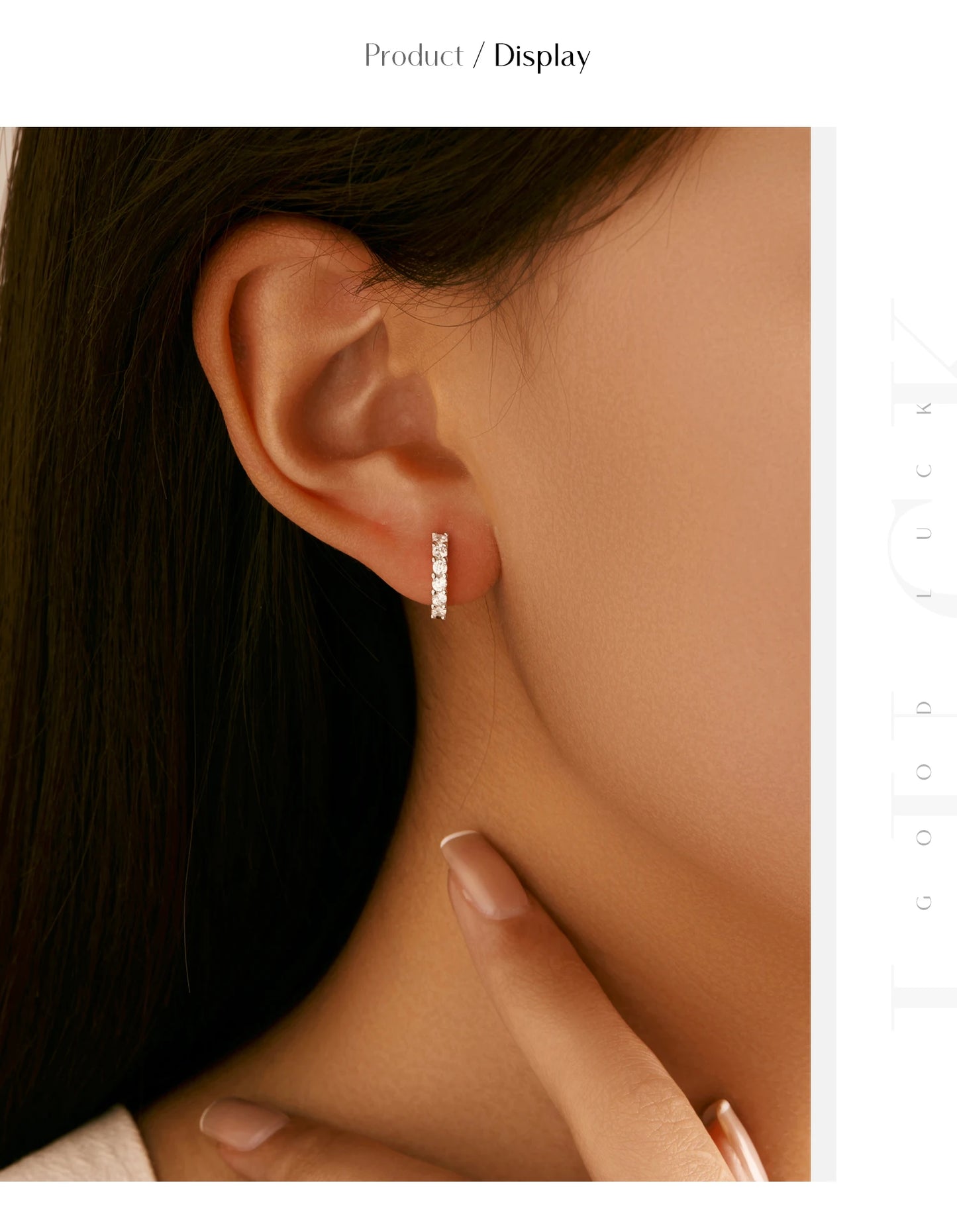 Small Moissanite Hoop Earrings