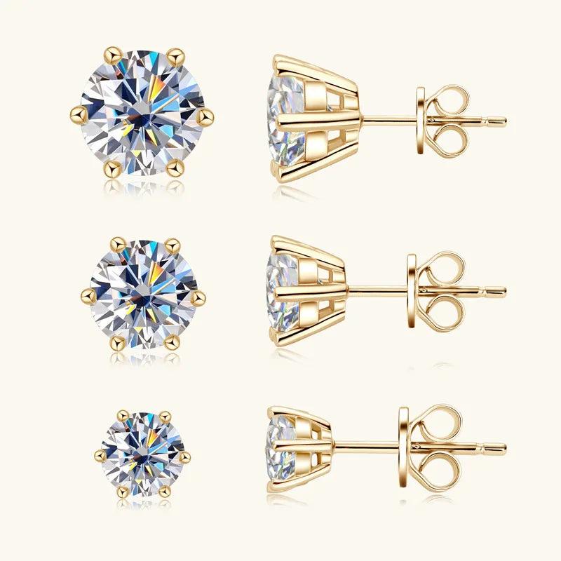 Moissanite Stud Earrings