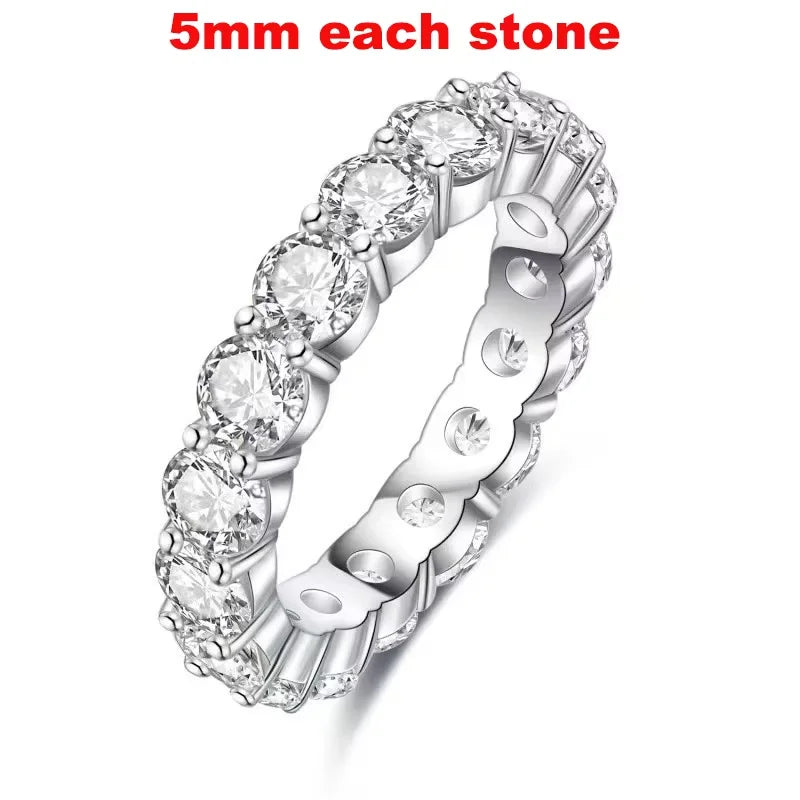 Moissanite Eternity Band Ring