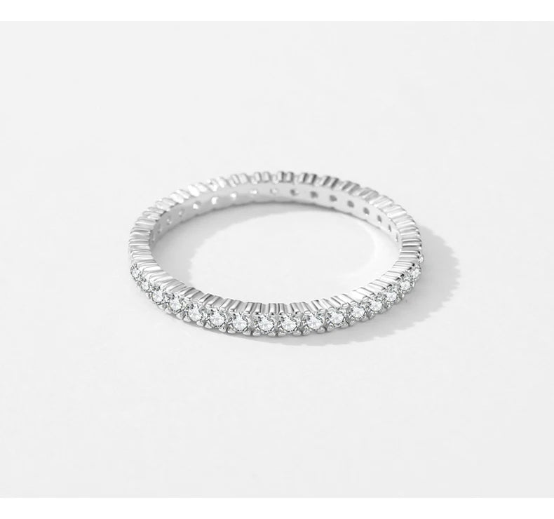 Zircon Wedding Band Ring