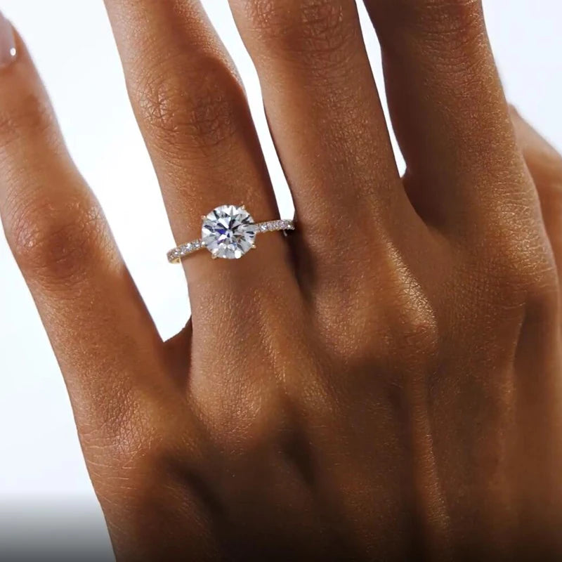 Classic Moissanite Promise Ring