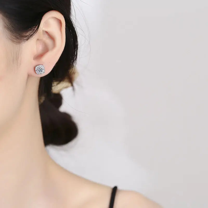 Moissanite Stud Earrings