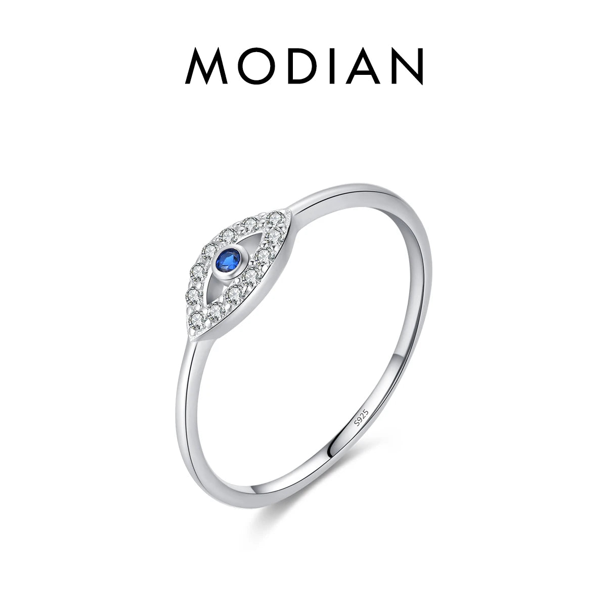 Blue CZ Statement Ring
