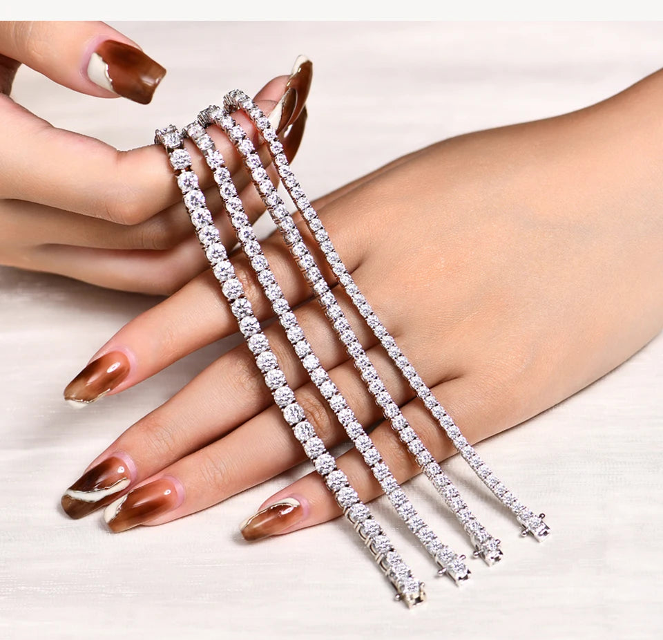 White Gold Moissanite Tennis Bracelet