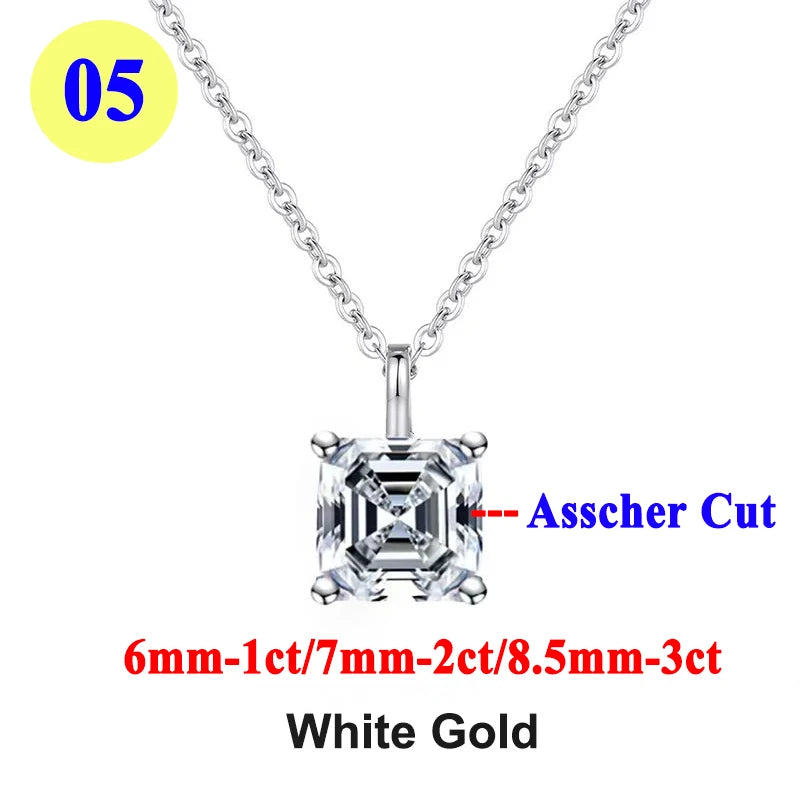 Moissanite Pendant Necklace