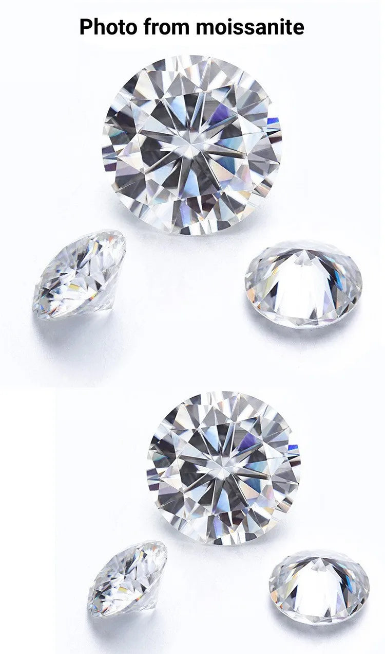 Moissanite Pendant Necklace, 1CT