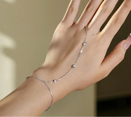 Adjustable Moissanite Chain Bracelet
