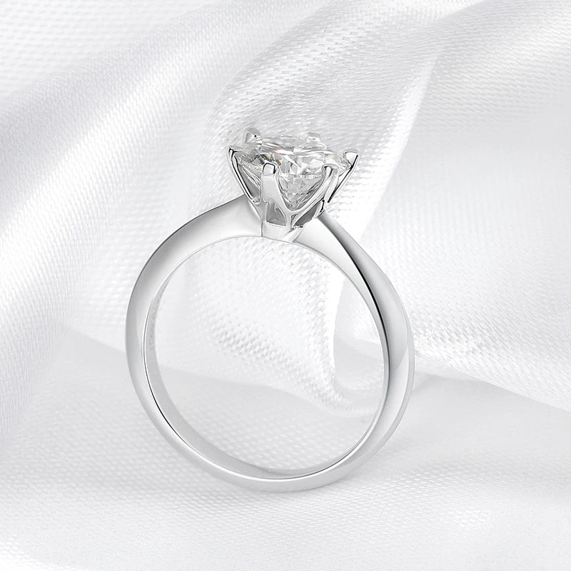 Moissanite Solitaire Ring