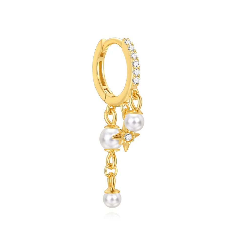 Pearl Hoop Earrings