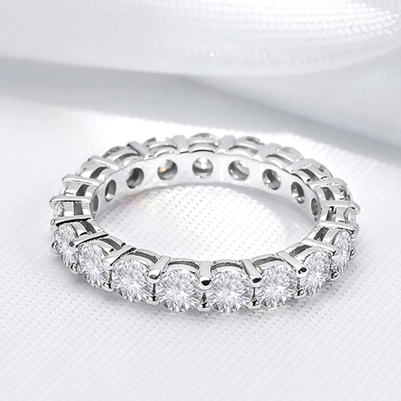 Moissanite Eternity Band Ring