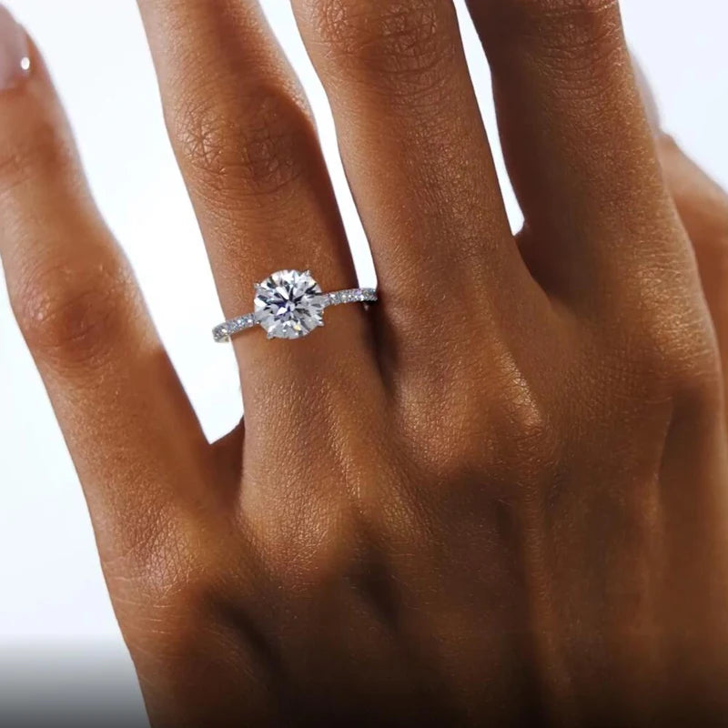 Classic Moissanite Promise Ring