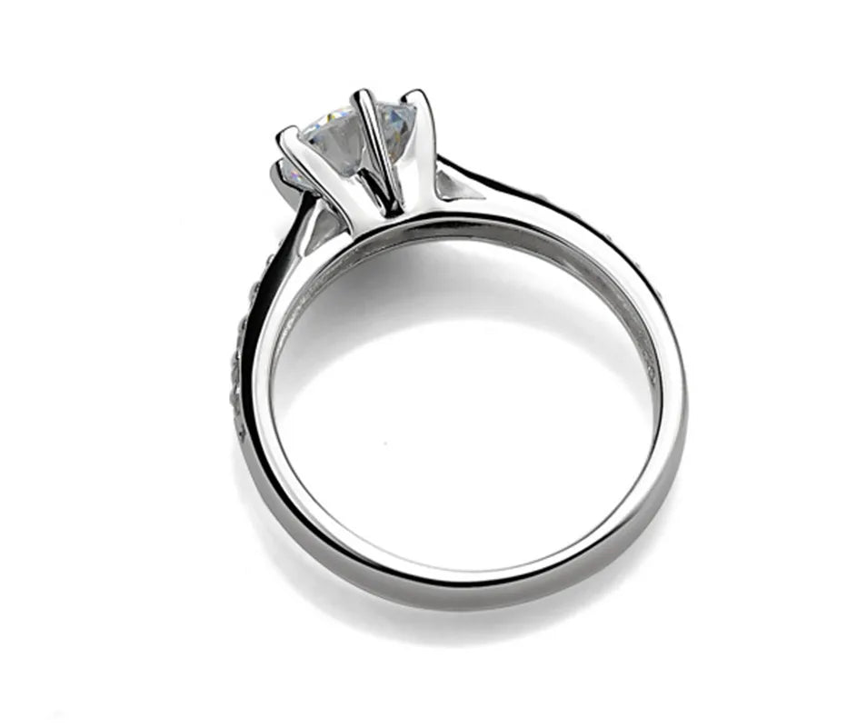 Classic Six-Claw Moissanite Ring