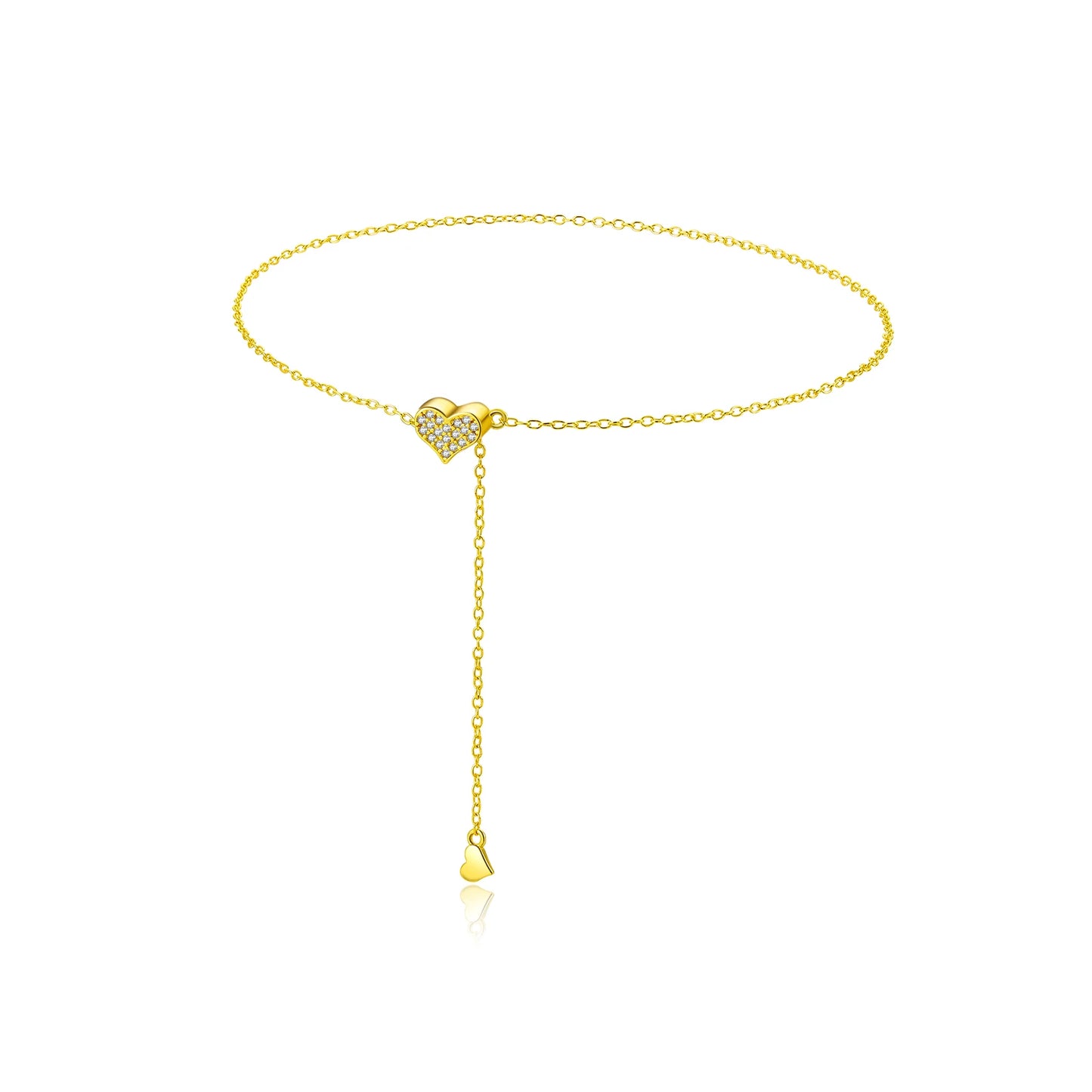 Adjustable Heart Pendant Necklace