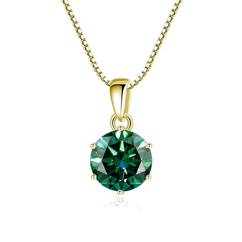 Moissanite Pendant Necklace, 1CT