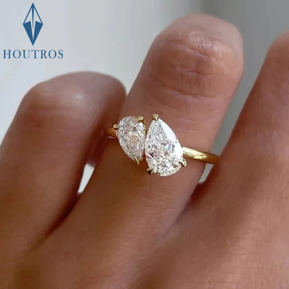 Toi et Moi Moissanite Ring