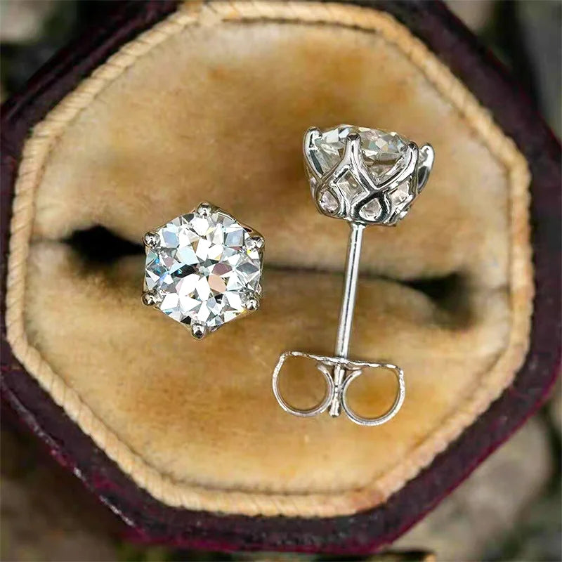 Moissanite Stud Earrings