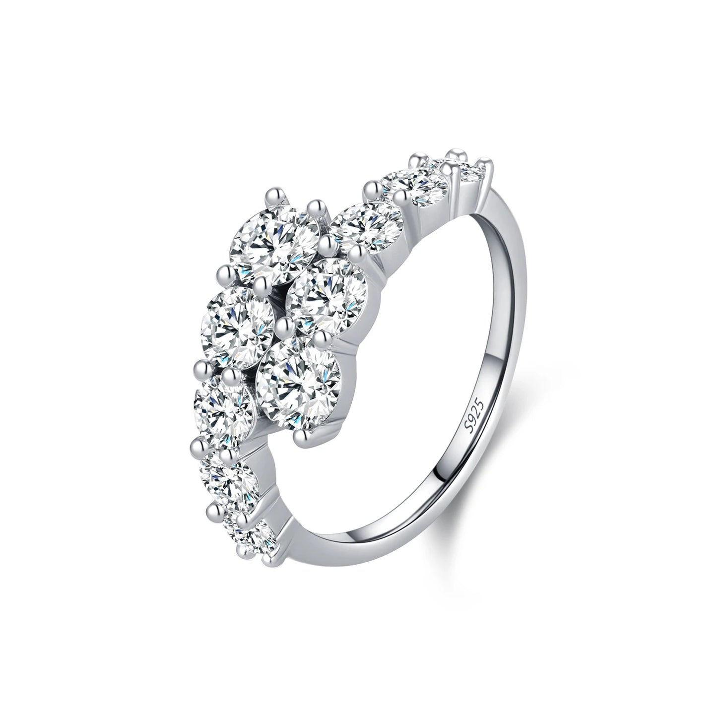 Round CZ Eternity Band Ring