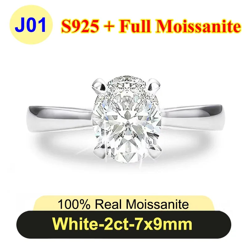 Radiant Cut Moissanite Ring