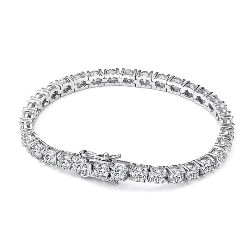 Moissanite Tennis Bracelet, GRA Certified