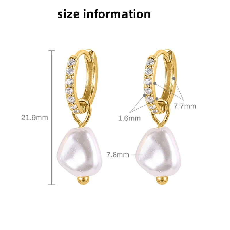 Pearl Hoop Earrings