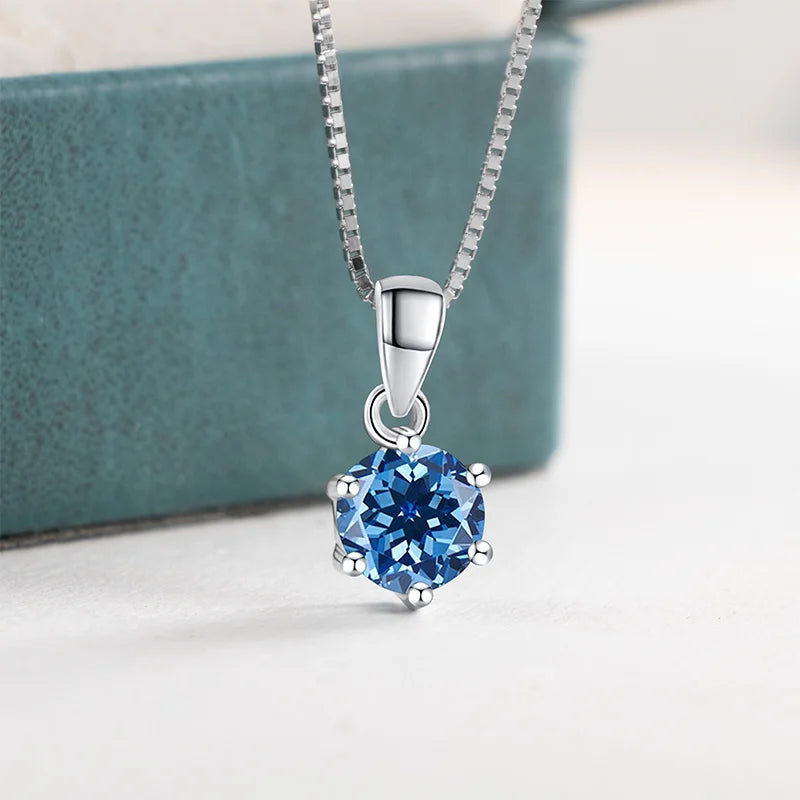 Moissanite Pendant Necklace, 1CT