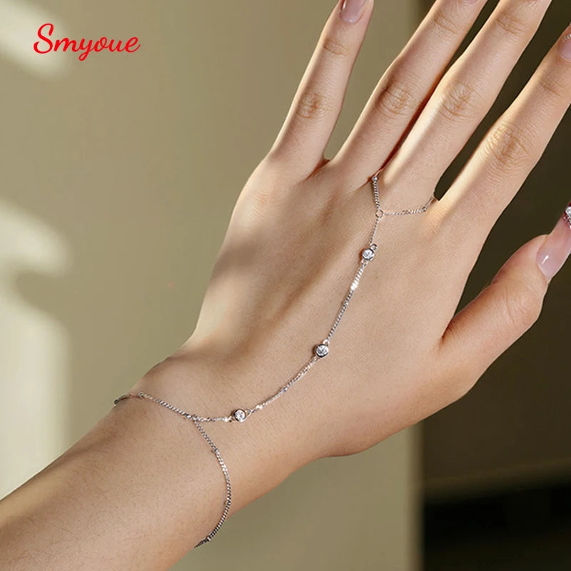 Adjustable Moissanite Chain Bracelet