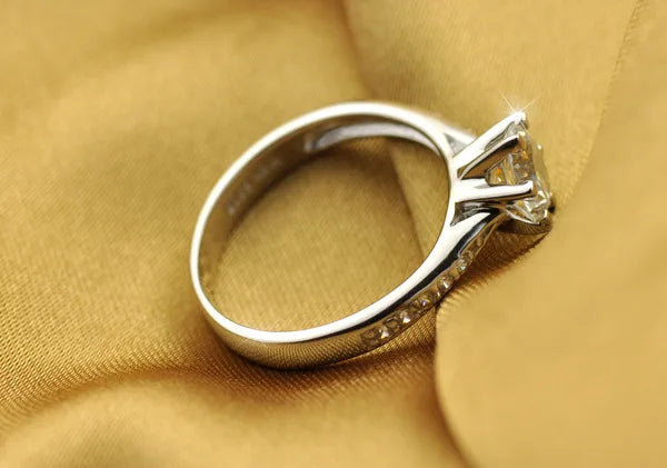 Classic Six-Claw Moissanite Ring