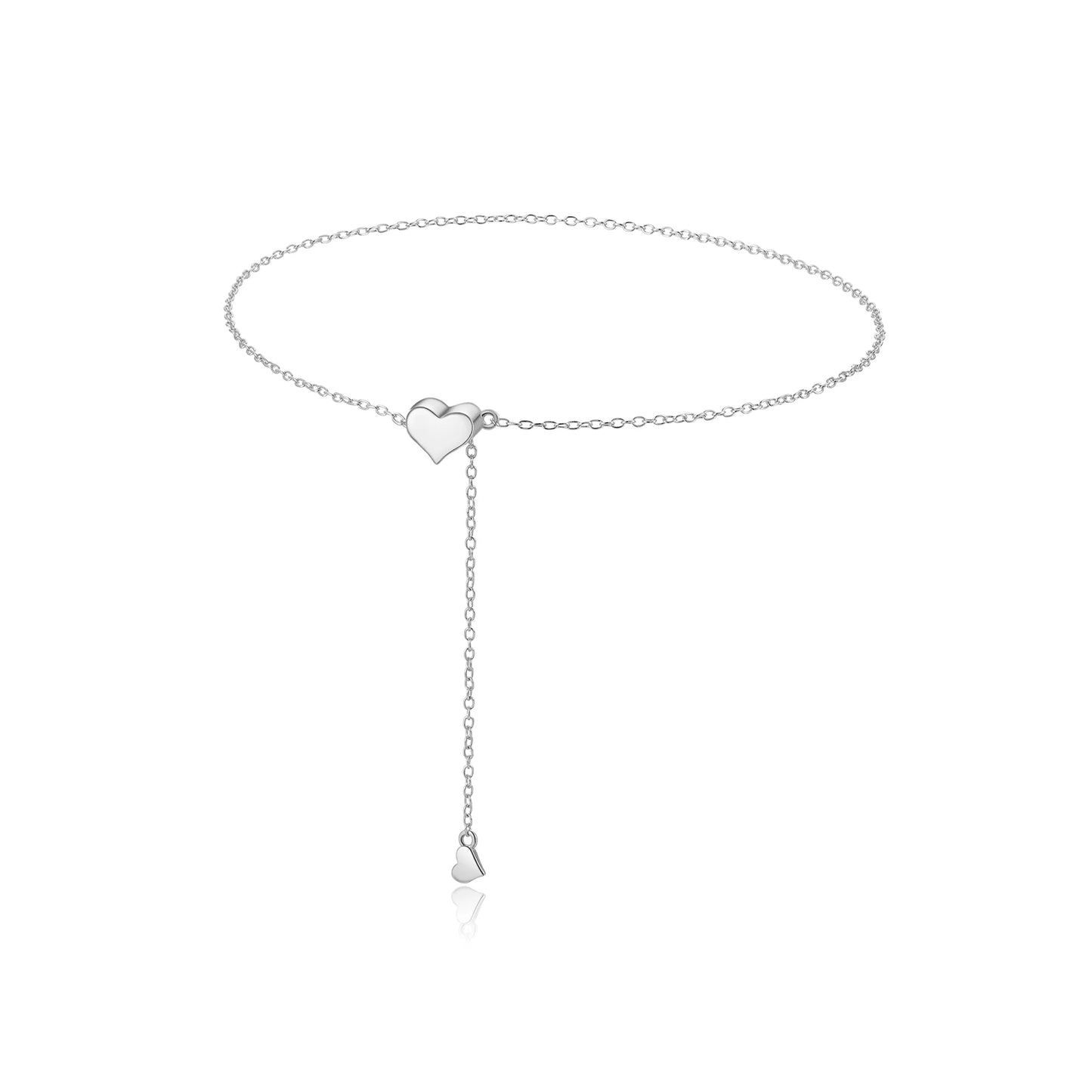 Adjustable Heart Pendant Necklace
