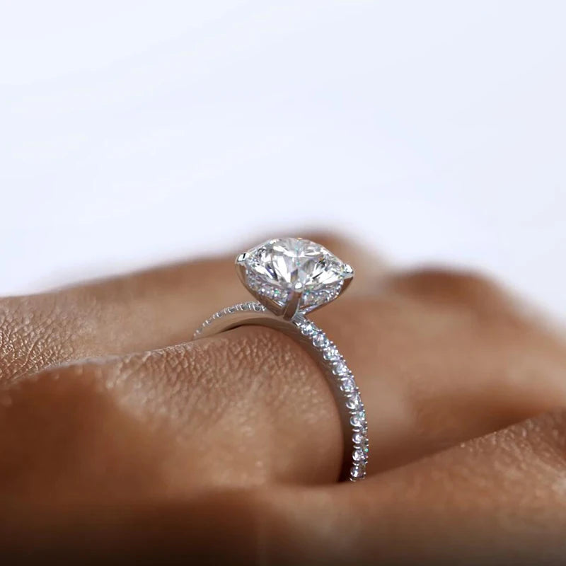 Classic Moissanite Promise Ring
