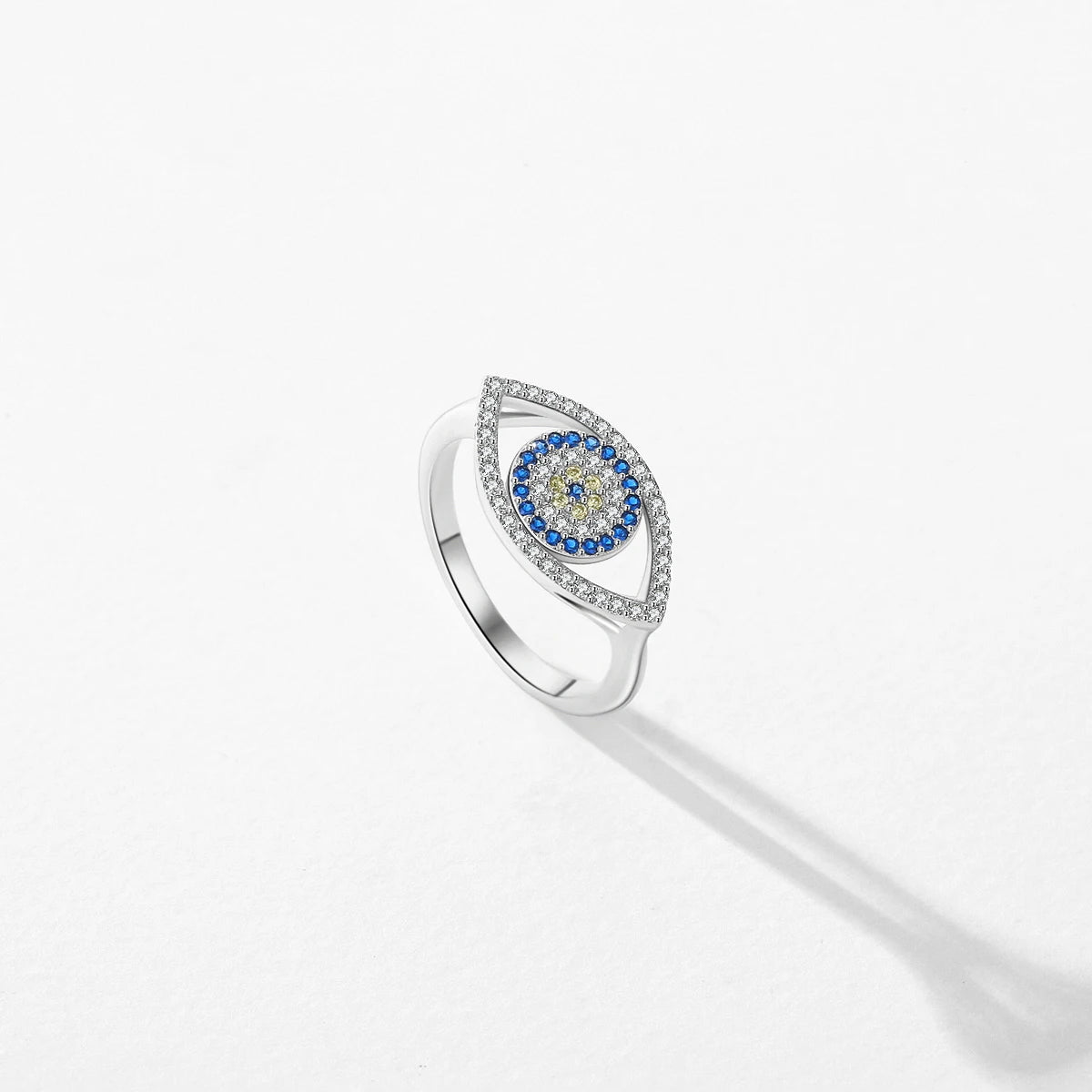 Blue CZ Statement Ring