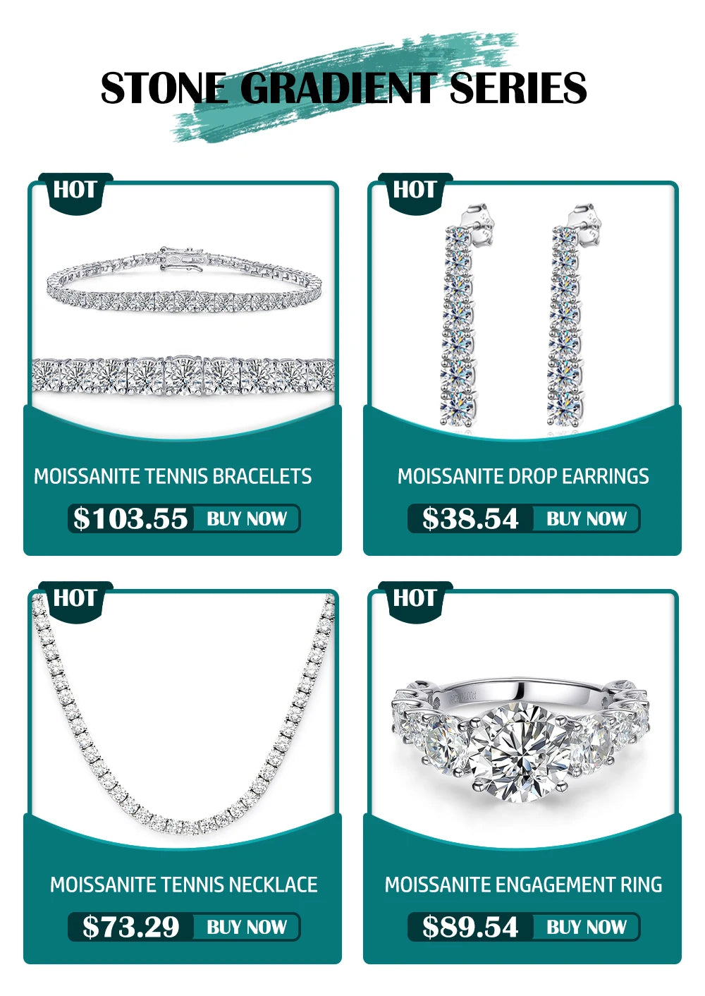 Moissanite Tennis Choker Necklace