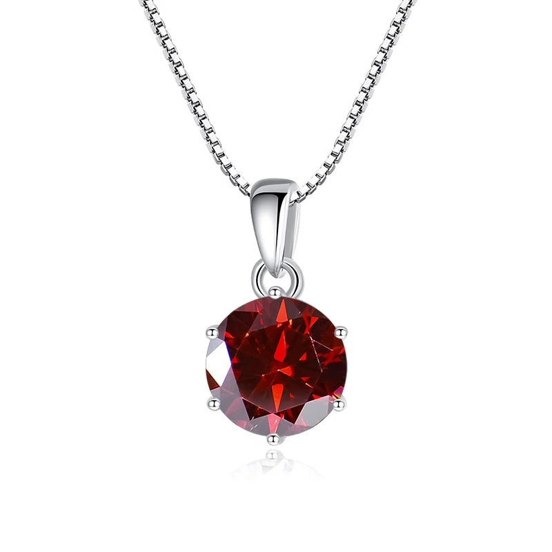 Moissanite Pendant Necklace, 1CT