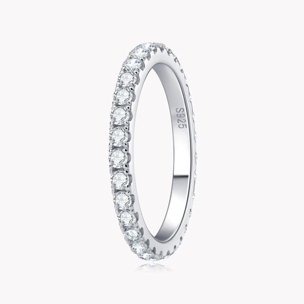 Moissanite Eternity Band Ring