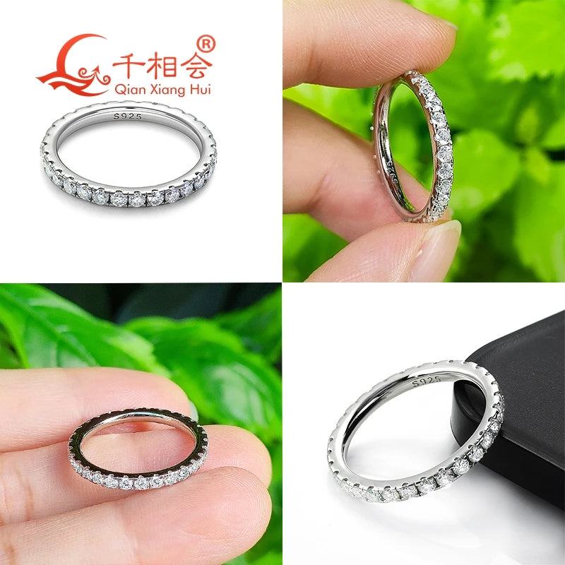 Moissanite Eternity Band Ring