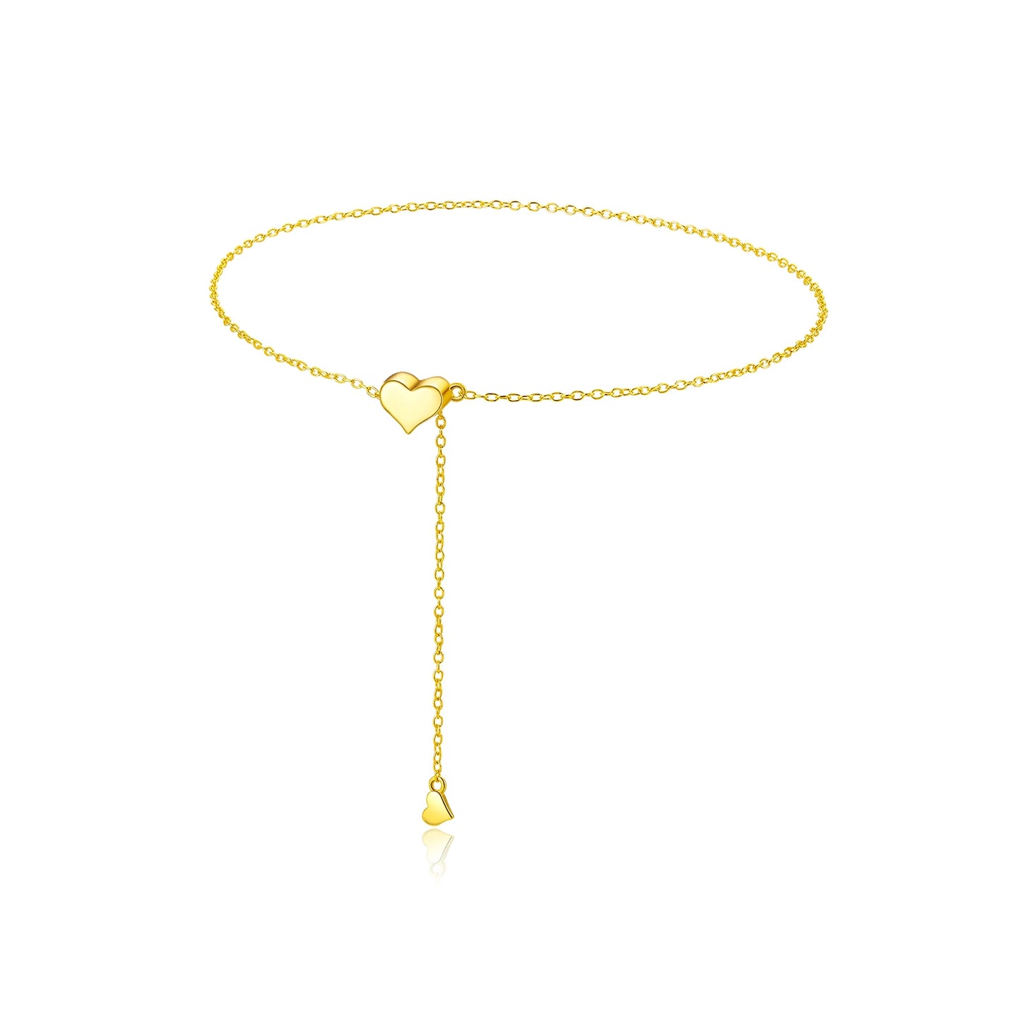 Adjustable Heart Pendant Necklace