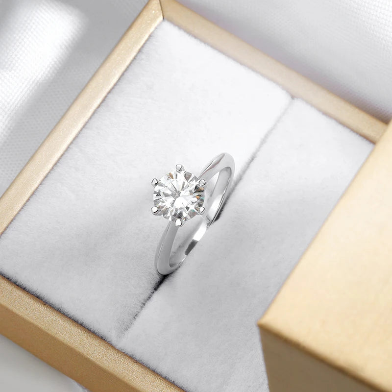 Moissanite Solitaire Ring