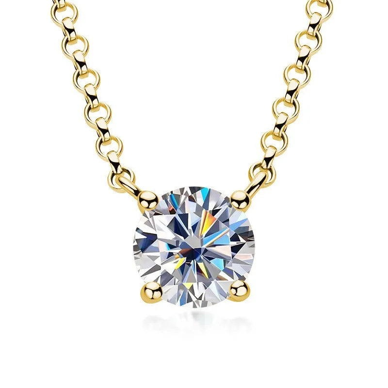 Moissanite Pendant Necklace