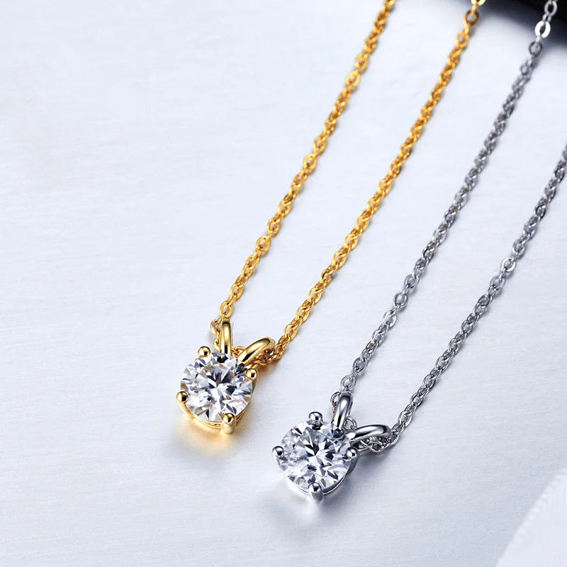 Moissanite Pendant Necklace