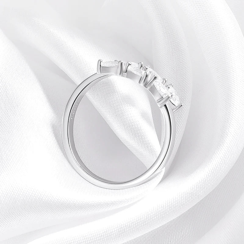Crown Moissanite Ring