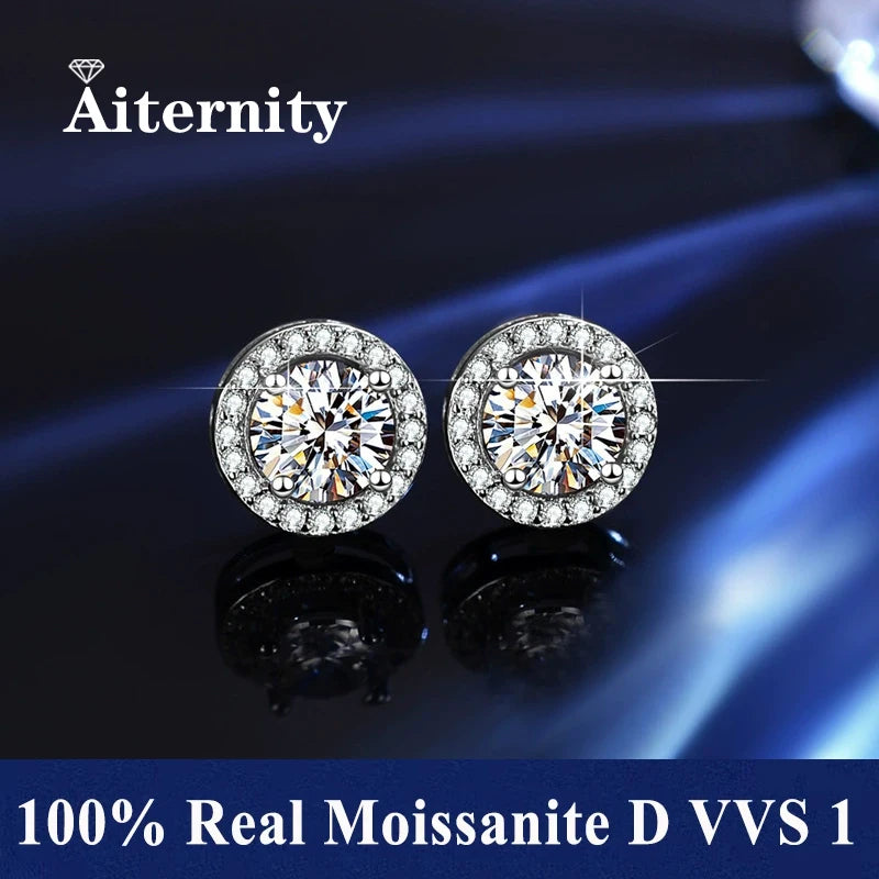 Moissanite Stud Earrings