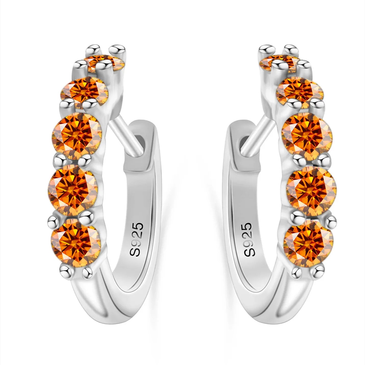 Moissanite Stud Earrings, 1CT