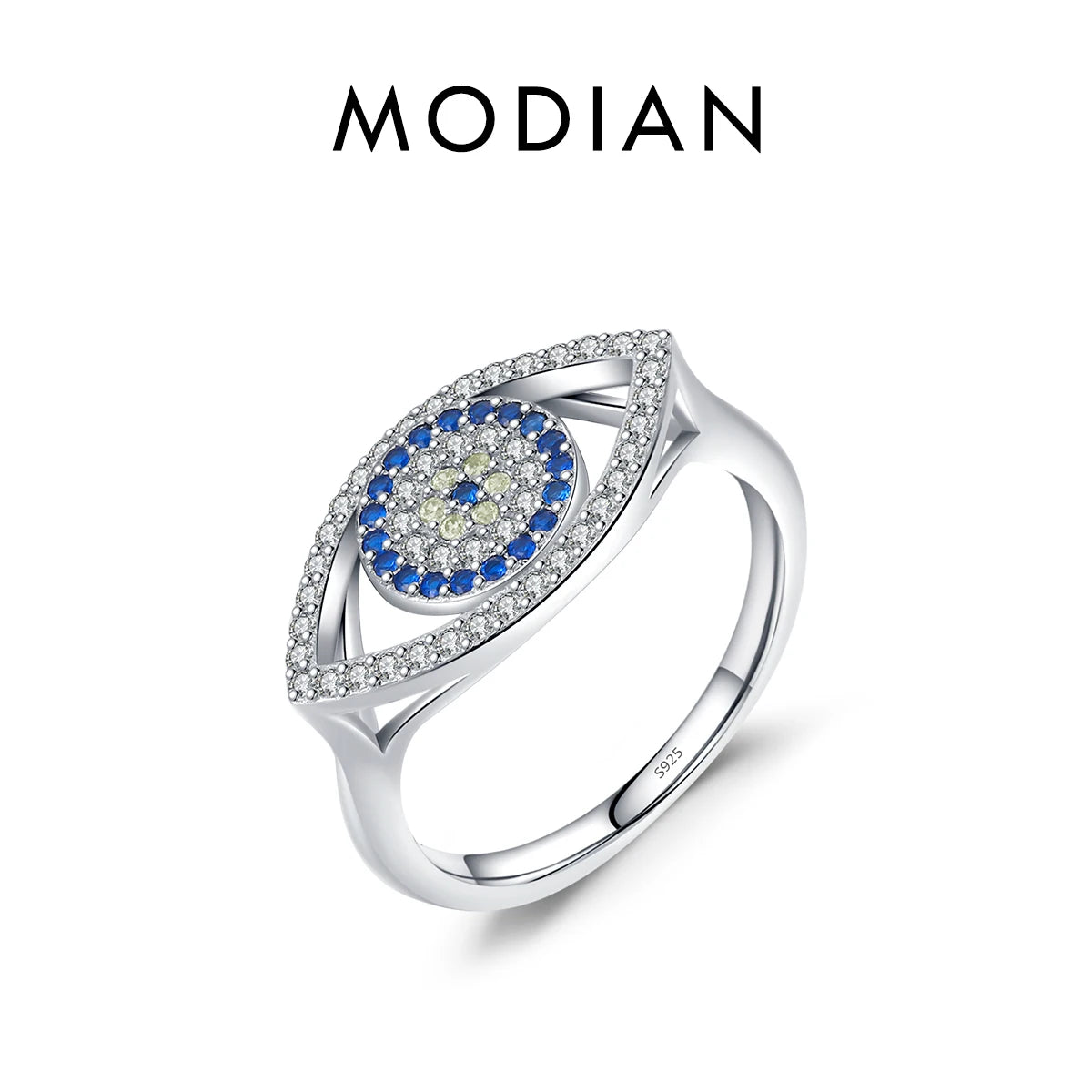 Blue CZ Statement Ring