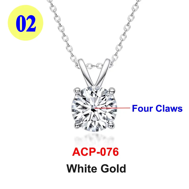 Moissanite Pendant Necklace