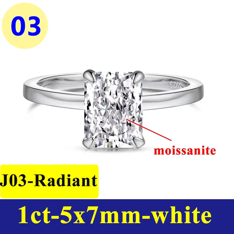 Oval Radiant Moissanite Ring